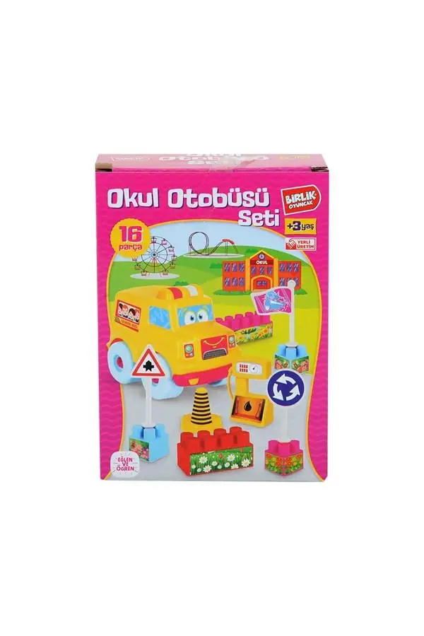 Okul Otobüsü Seti 16 Parça - URT-10-3597 - 1 ADET 4
