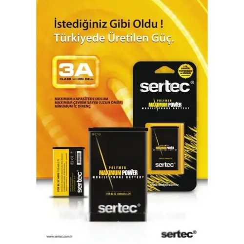 SERTEC -  GALAXY ALPHA G850 Uyumlu Bat