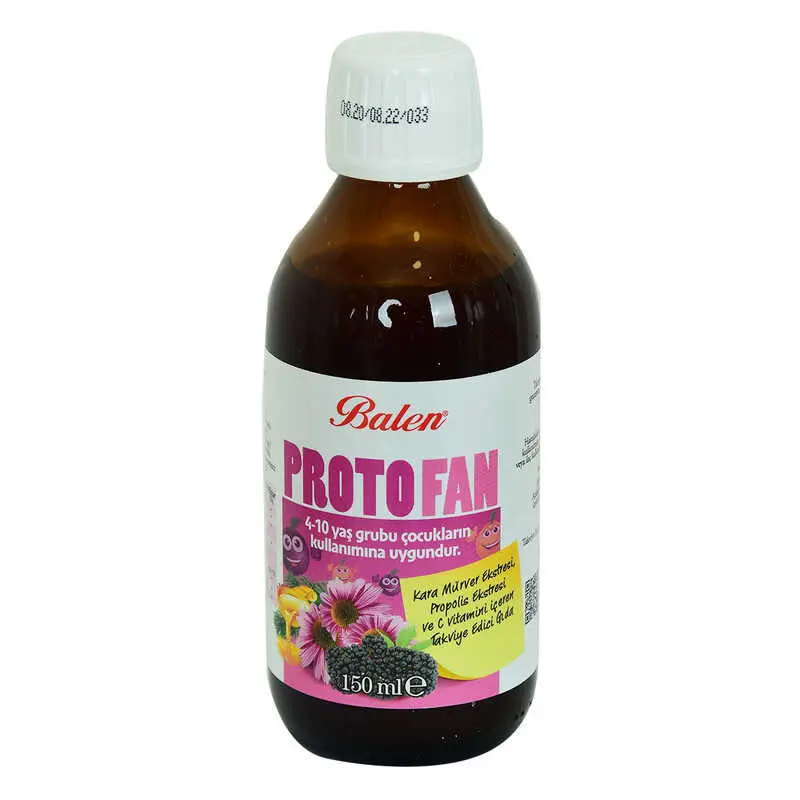 ProtoFan Kara Mürver Propolis Ekstratlı C minli Takviye Edici Gıda 150 ML