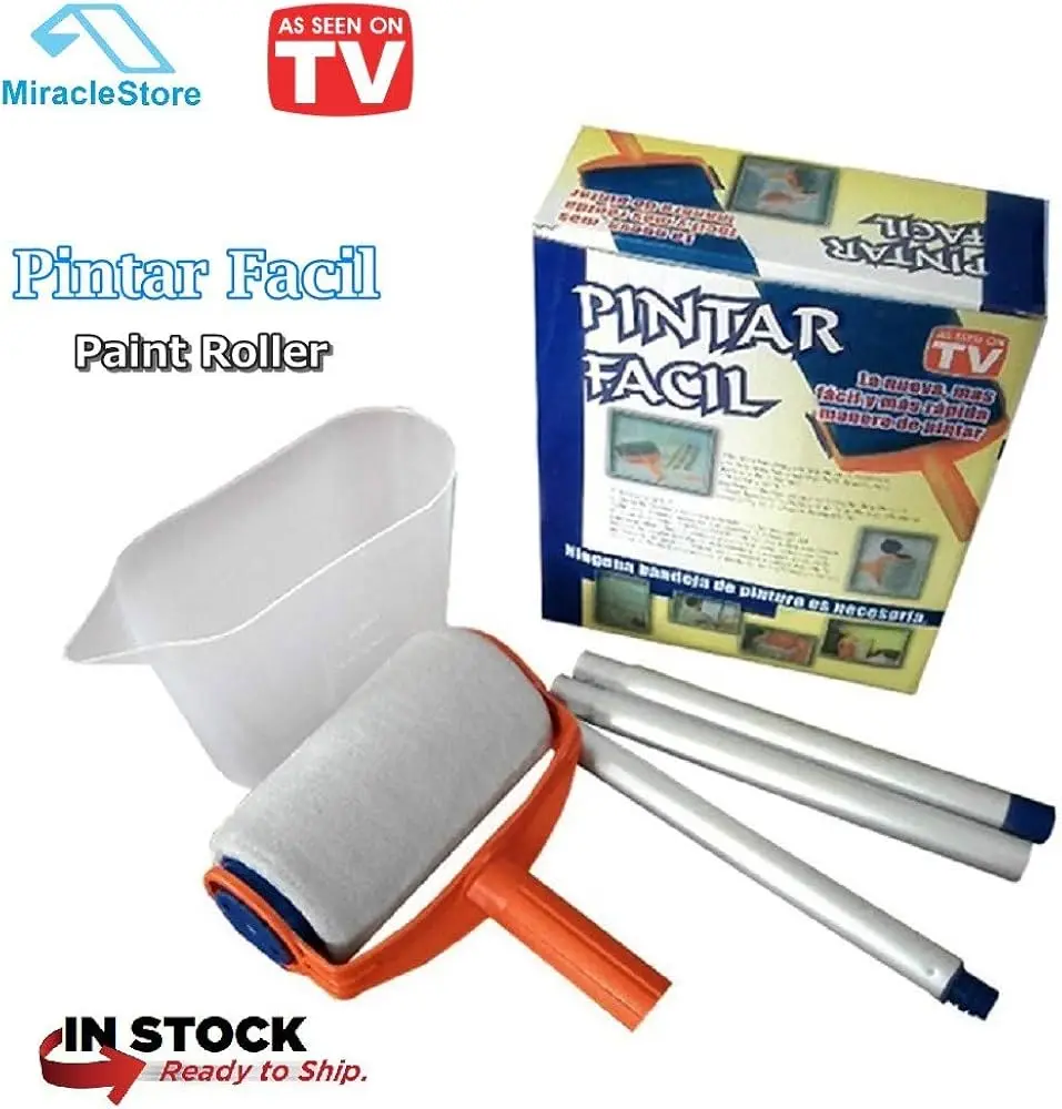 Pintar Facil Pratik Damlatmayan Boya Rulosu Ve Fırçası 2