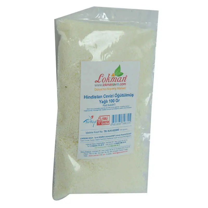 Hindistan Cevizi Öğütülmüş Yağlı 100 Gr Paket 4