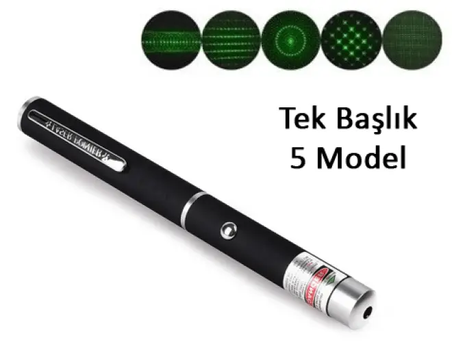 Yeşil 500 mW 15 Km Etkili (Tek Başlık 5 Model)