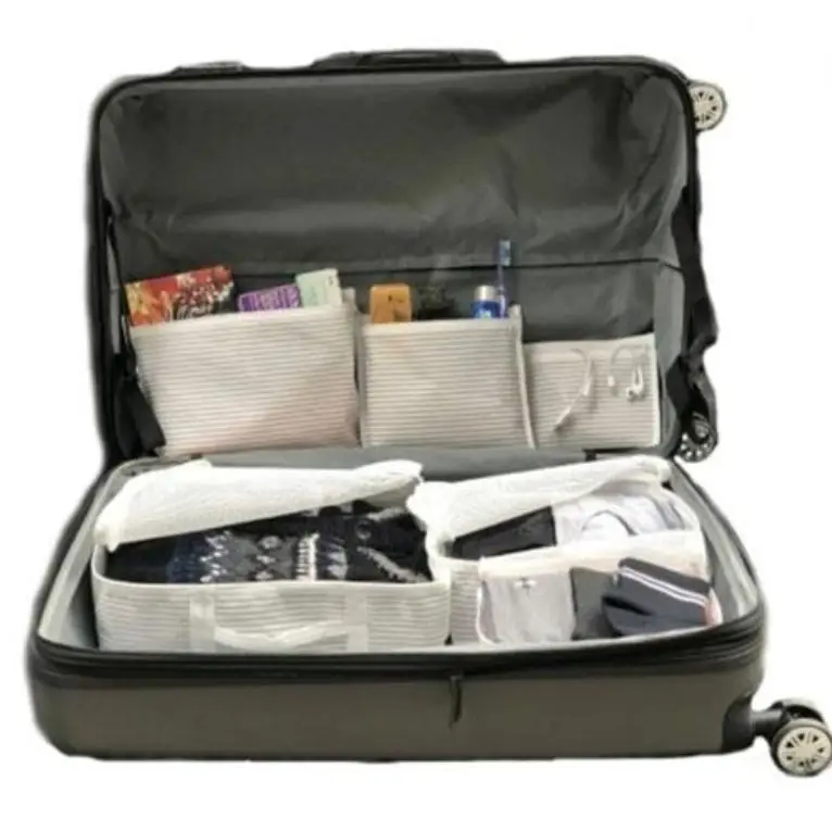 Bul İçi Düzenleyici Valiz Organizer 6 lı Set - Çizgili 3