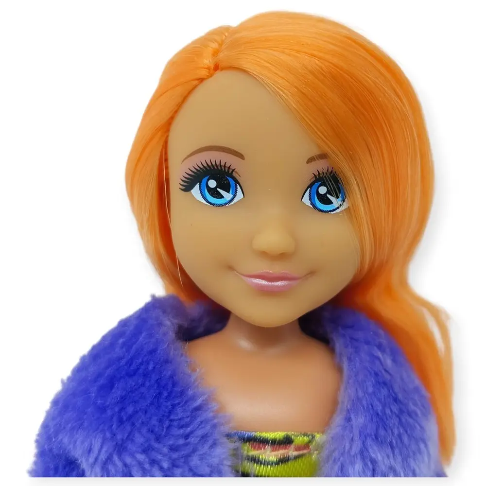 Moda İkonu Bebek Figür 13 cm - Tcu Saçlı Neon Şıklık - 1 ADET 3