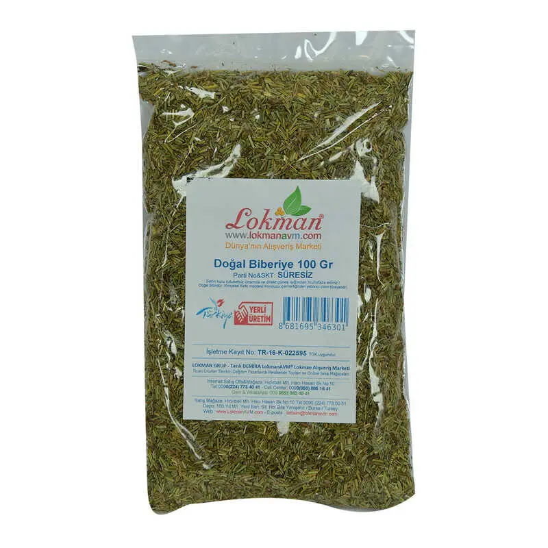 Biberiye Doğal 100 Gr Paket 3