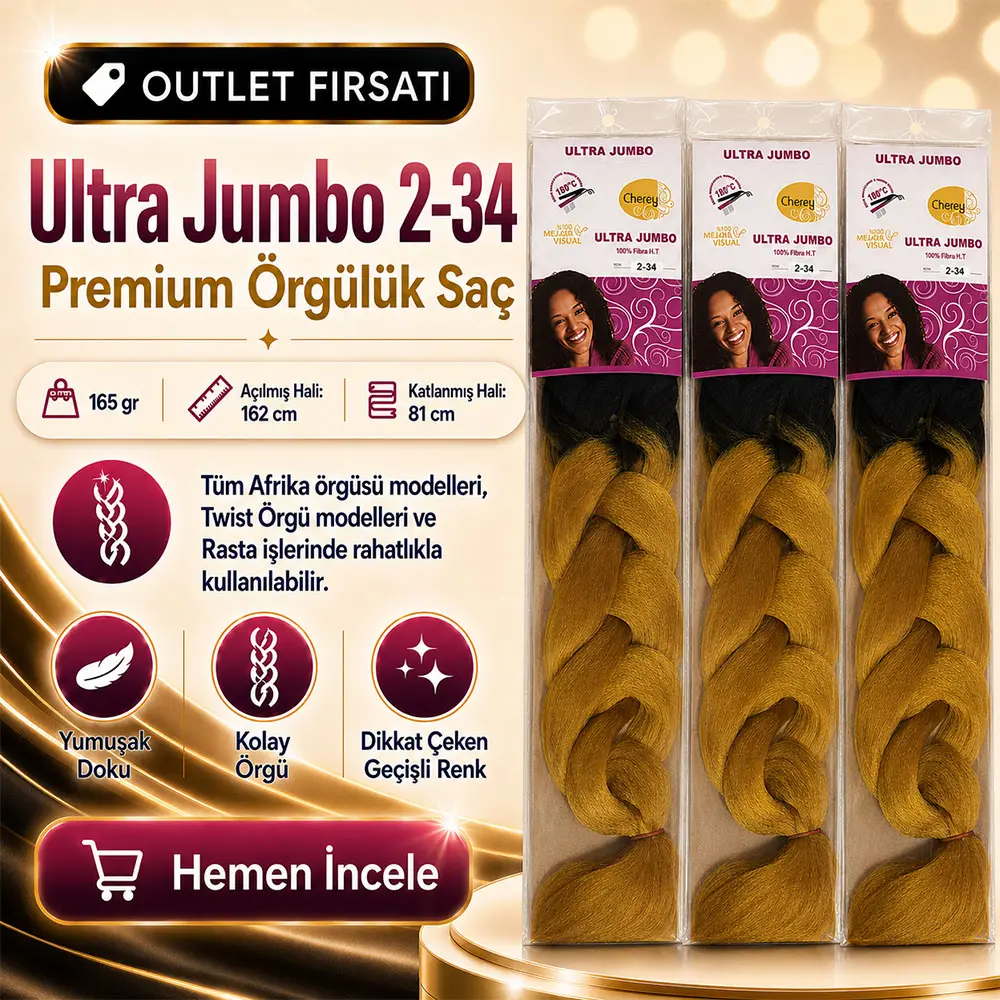 3 Paket / Afrika Örgüsü Ve Rasta İçin Sen Ombreli 2/34