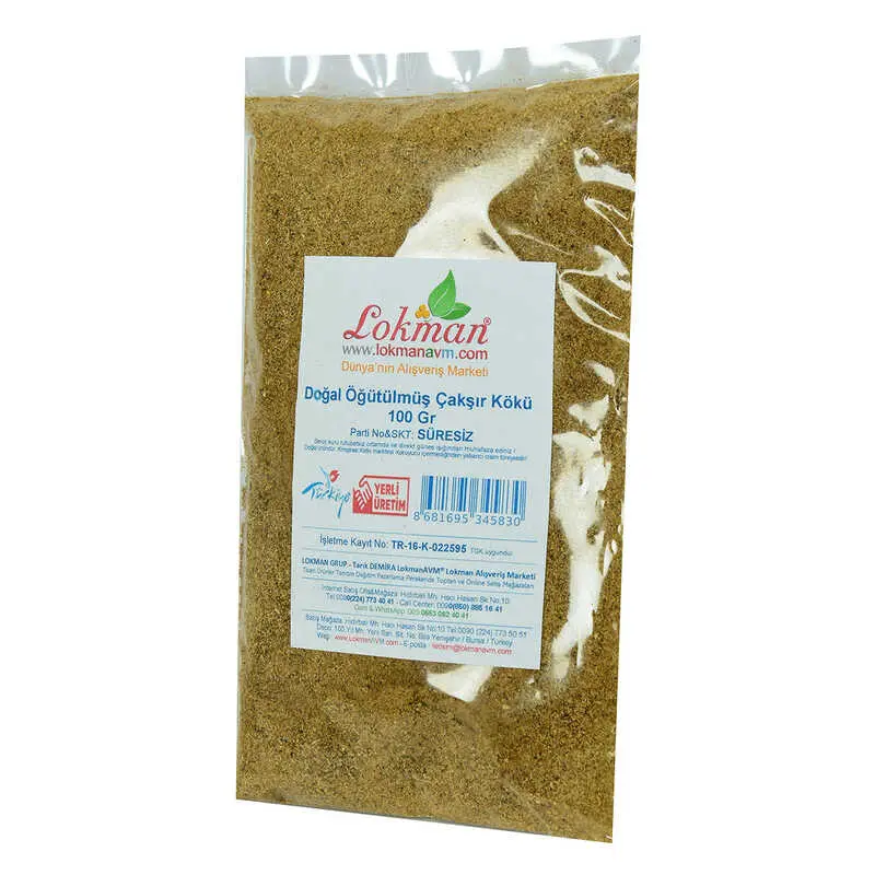 Çakşır Kökü Doğal Öğütülmüş 100 Gr Paket 4