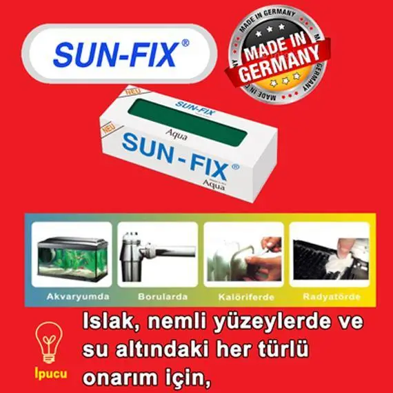 SUN FİX Aqua Kaynak Macunu 50 Gr 2