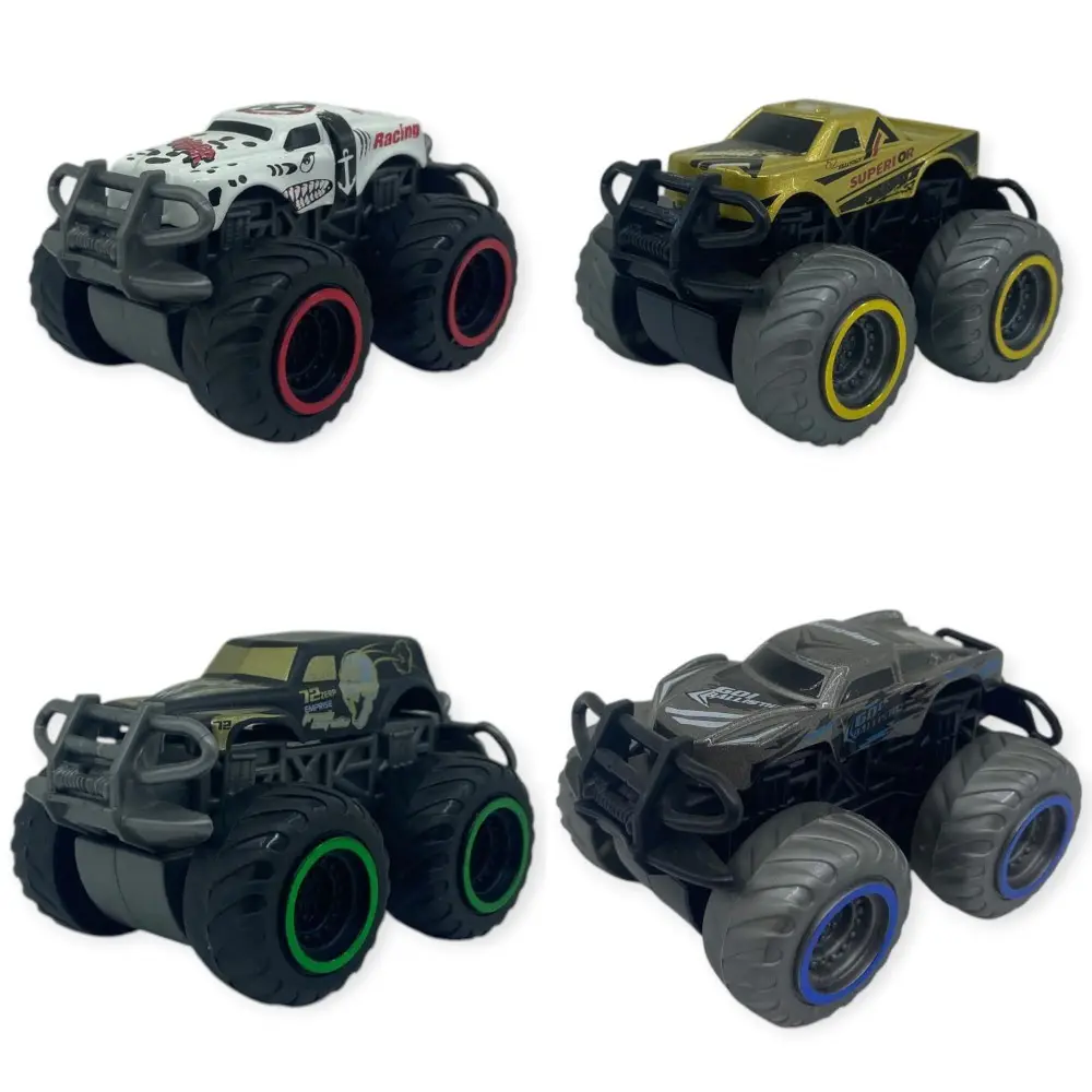 Superior Burst Siyah Renkli Mini  Truck - 8 cm Hareketli Tekerlekli Oyuncak Araba - 1 ADET