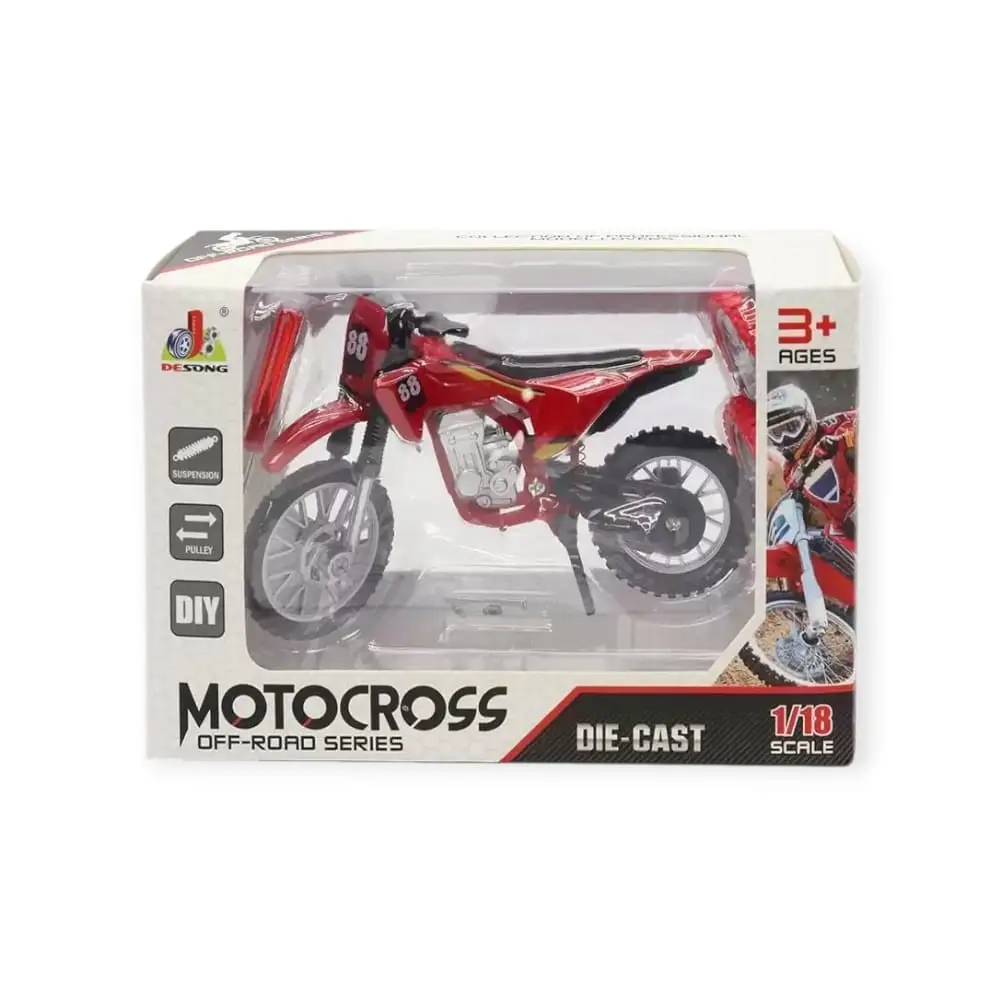 1:18 Ölçekli Model Motosiklet - DS928 - Kırmızı - 1 ADET 4