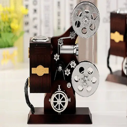 Projektör Şeklinde Takı Çekmeceli Müzik Kutusu 4