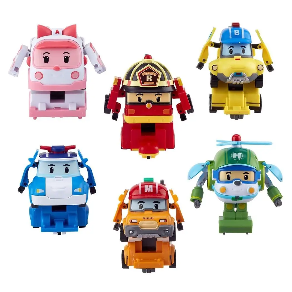 POLI ZR-915 Robar Poli Quick Transforming Mini Rescue Deluxe Set 3