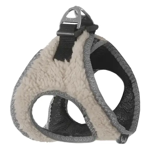 Üç Kilitli Kürklü Kedi Köpek Göğüs Tasması 24-28 cm XX-Small