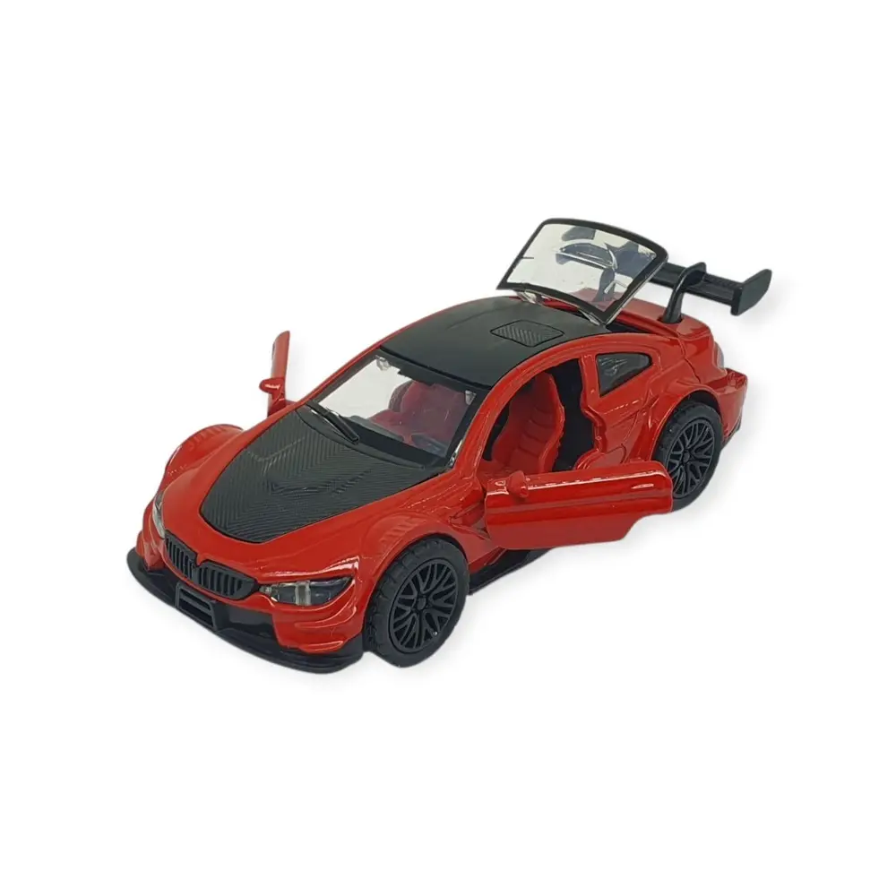 Çek Bırak Metal Arabalar cm - 3671C - Kırmızı - 1 ADET 2