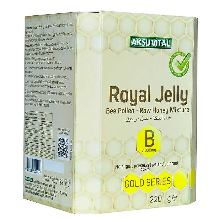 Arı Sütü Polen Bal Karışımı B 7.000 Mg Gold Seri 220 Gr 6