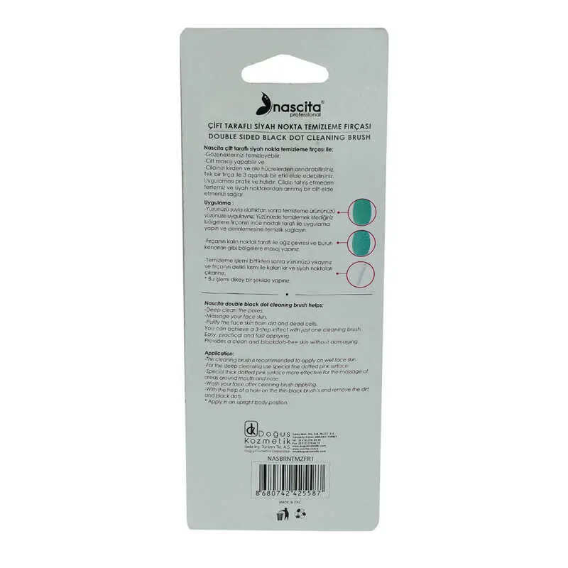 Profesyonel Çift Taraflı Siyah Nokta Temizleme Fırçası 2 Li 1 Paket 4