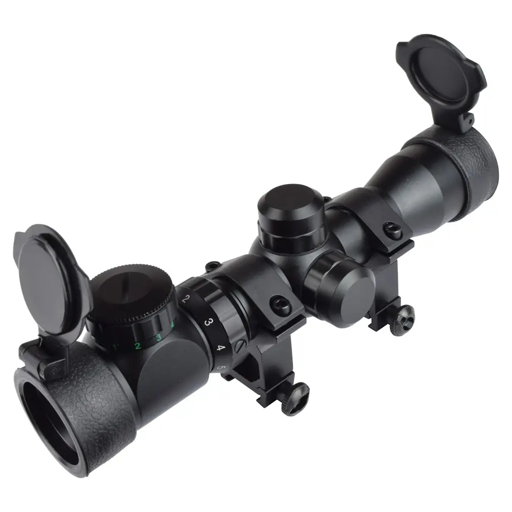 2-6x28 Zoomlu Tüfeği Dürbünü Hedef Çizgili Çift Işıklı 4