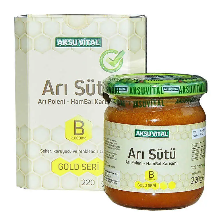Arı Sütü Polen Bal Karışımı B 7.000 Mg Gold Seri 220 Gr 3