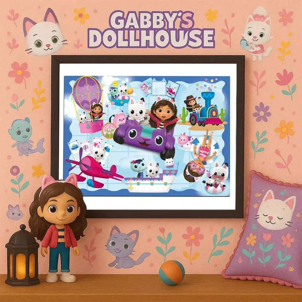 GB 714 GABBYS DOLLHOUSE PUZZLE 100 PRÇ 3