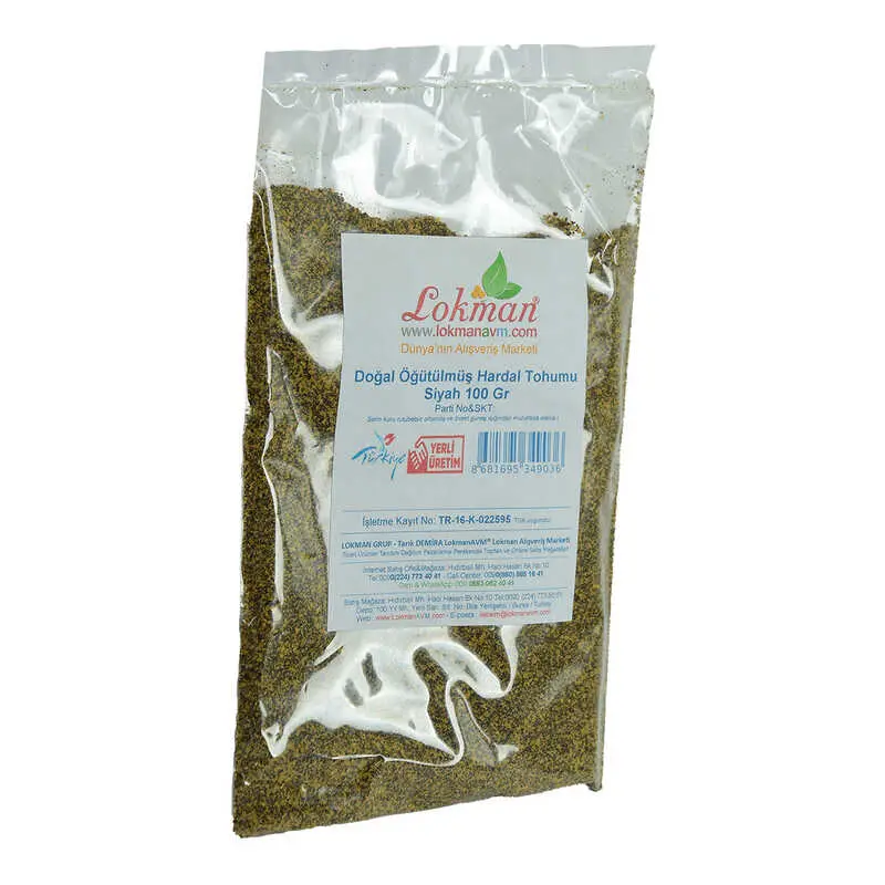 Hardal u Öğütülmüş Doğal Siyah 100 Gr Paket 4