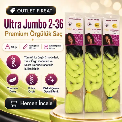 3 Paket / Afrika Örgüsü Ve Rasta İçin Sen Ombreli 2/36