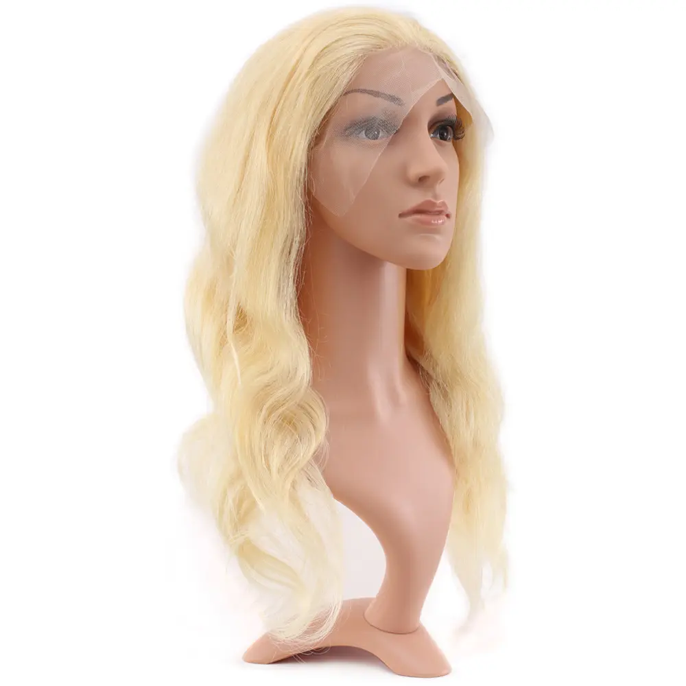 Gerçek Front Lace Daalı Platin Tül Peruk / 55/60cm 3