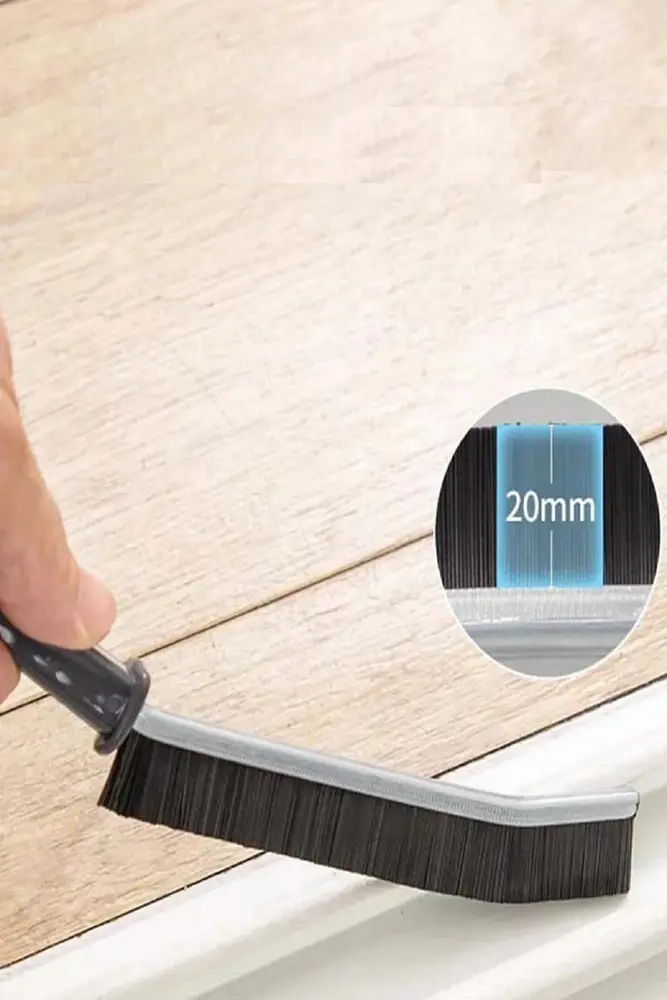 5 Adet İnce Kıl Fırça Banyo Mutfak Pencere Oluk Klozet Kenarı Kisli Detay Temizleme Fırçası 5