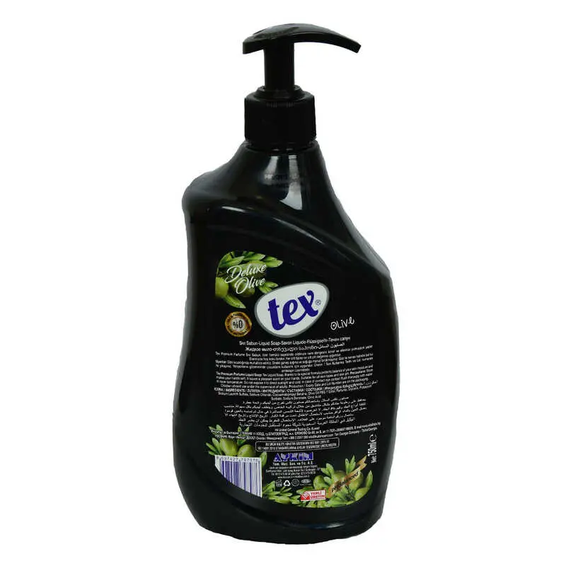 Sıvı El Sabunu Doğal Zeytinyağlı Delux Olive Alkol ve Paraben İçermez 750 ML 3