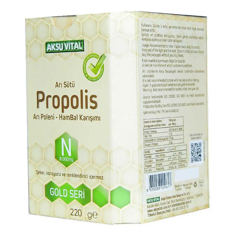 Arı Sütü Propolis Polen Bal Karışımı 220 Gr 5