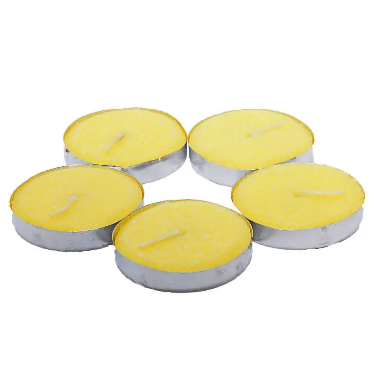 Tea Lights Sarı Mum 5 li 1 Paket 4