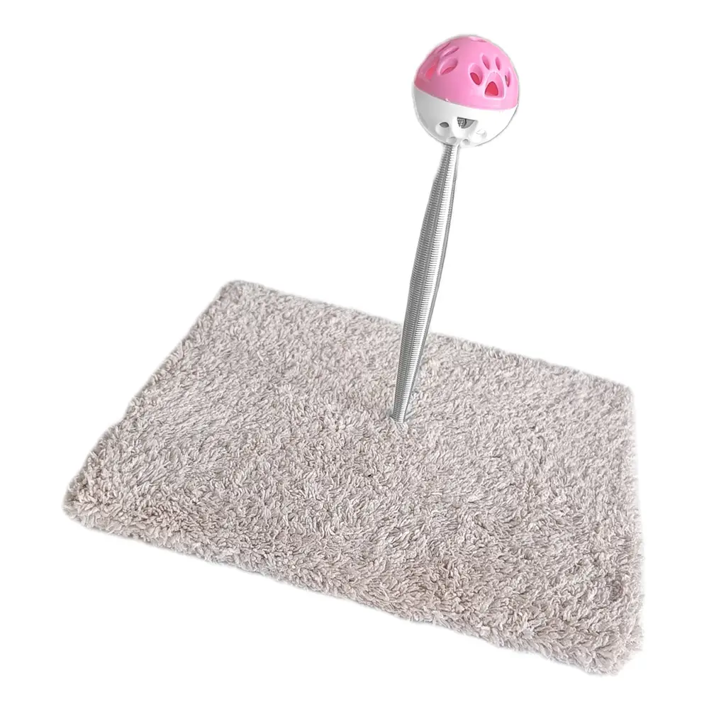 Yaylı Toplu Hacıyatmaz Kedi Aktivite Oyuncağı 16-20 cm Bej 4