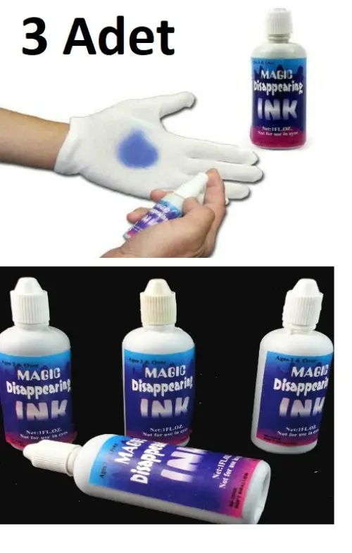 3 Adet Sihirli Şaka Mürekkebi