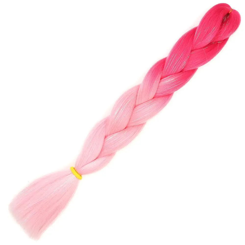 Simli Koyu Pembe / Pembe / Şeker Pembesi Ombreli Örük  100 Gr.