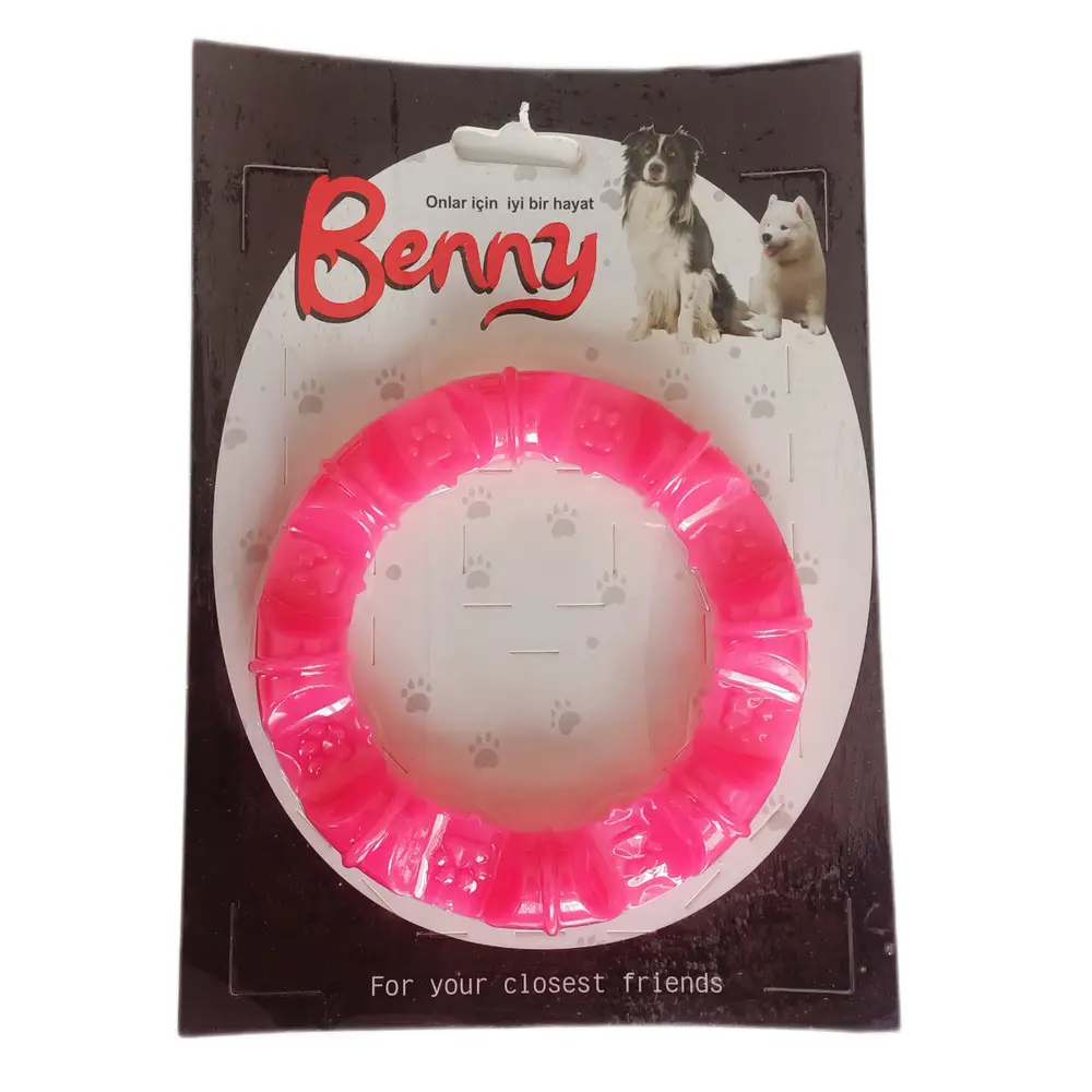 Benny Köpek Oyuncağı Yuvarlak Şekilli 11,5 cm Pembe 3