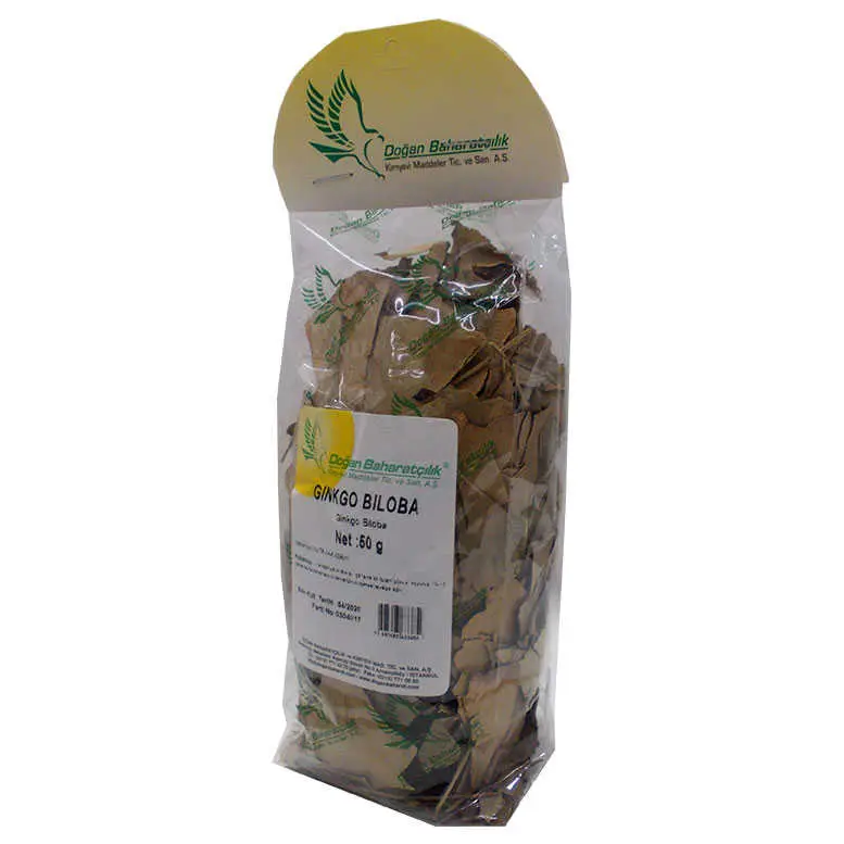 Doğal Ginkgo Biloba Yaprağı 50 Gr Paket 4