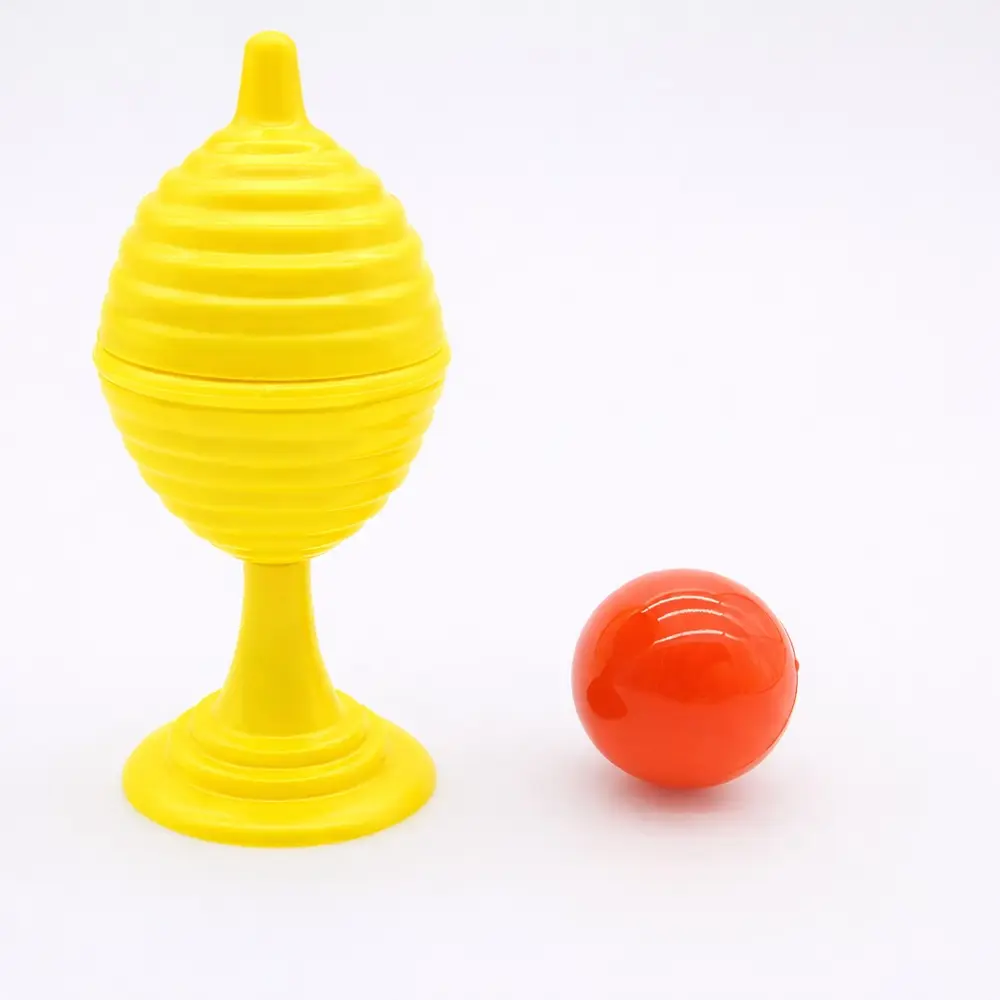 Sarı Renk Sihirli Kupa Top Kaybetme Oyunu 7 cm 4