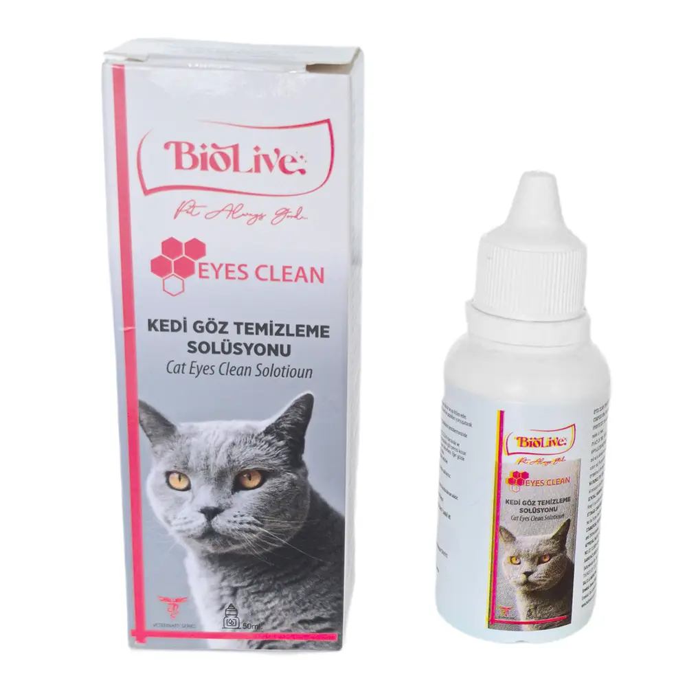 Biolive Eyes Clean Kedi Göz Temizleme Solisyonu 50ml 4