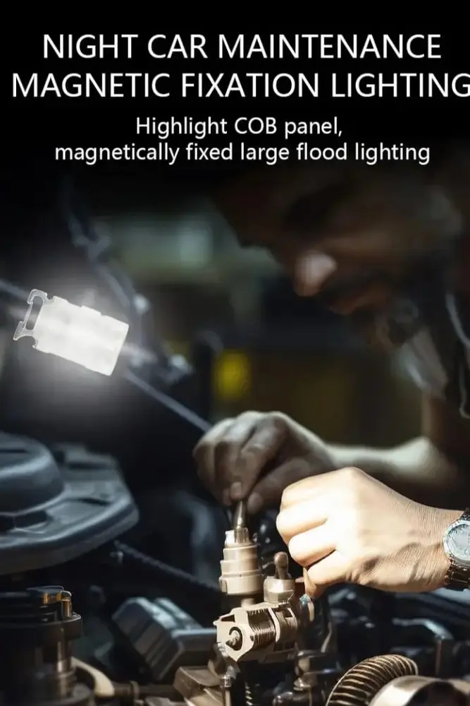 F.B.I V15 EDC El Feneri 1200LM Anahtarlık Işık Tip-C Şarj Edilebilir Taşınabilir Mini Torcıknatıs Klips Ile Kamp Cep Fener 2