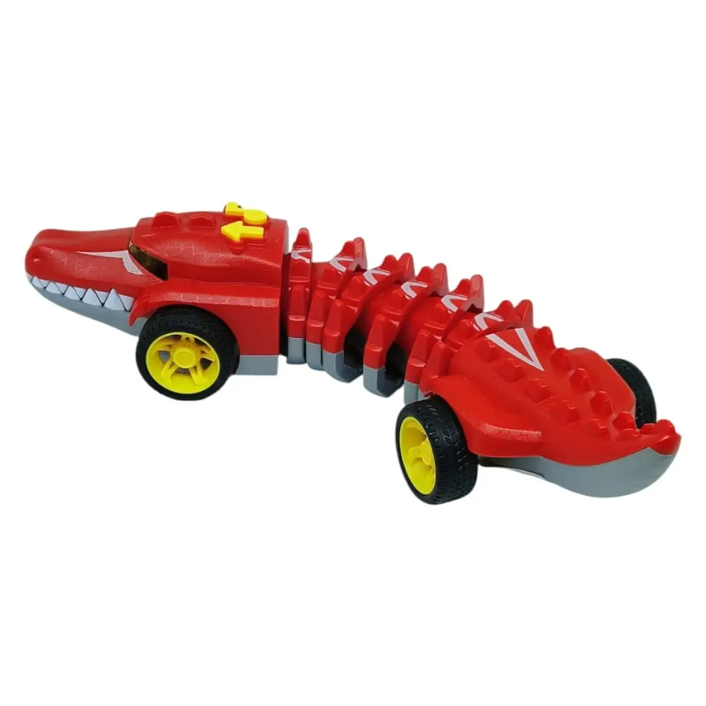 Timsah Araba - Otomatik Hareketli Sesli Işıklı 32 cm - Kırmızı Timsah - 1 ADET 4