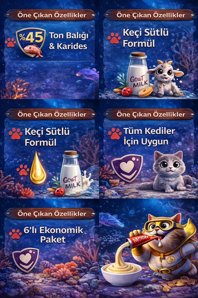 Ton Balıklı Karidesli Keçi Sütlü Kedi a Ödülü 6x12g 3