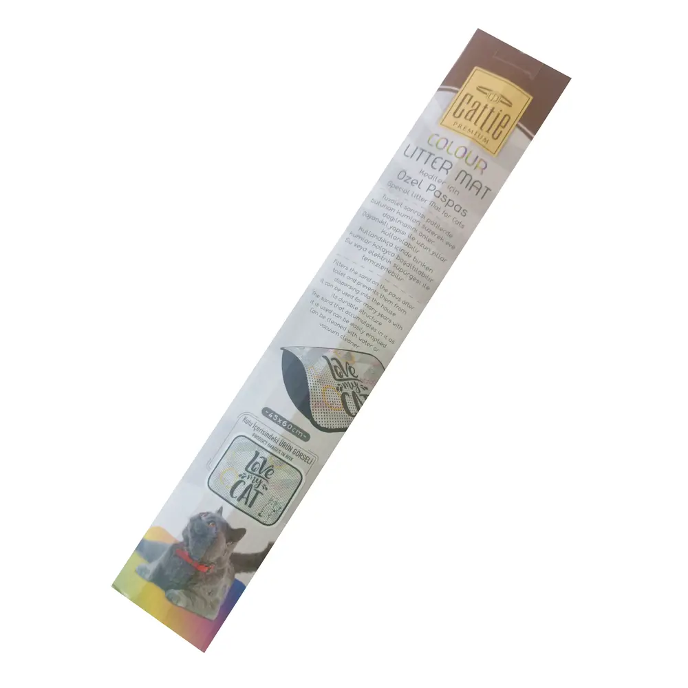 Kum Toplayıcı Fonksiyonel Renkli Kedi Paspası 45 x 60 cm 3