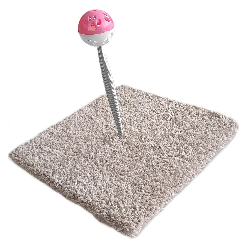 Yaylı Toplu Hacıyatmaz Kedi Aktivite Oyuncağı 16-20 cm Bej 5