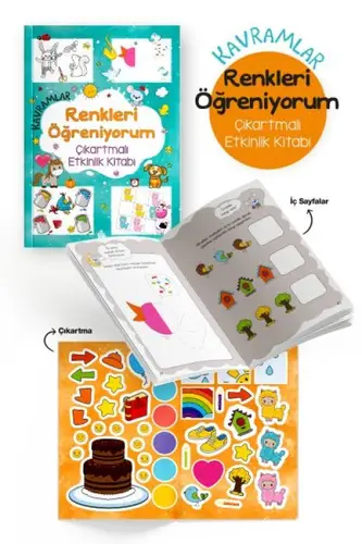 Kramlar – Renkleri Öğreniyorum – Çıkartmalı Etkinlik Kitabı - 3 Yaş +