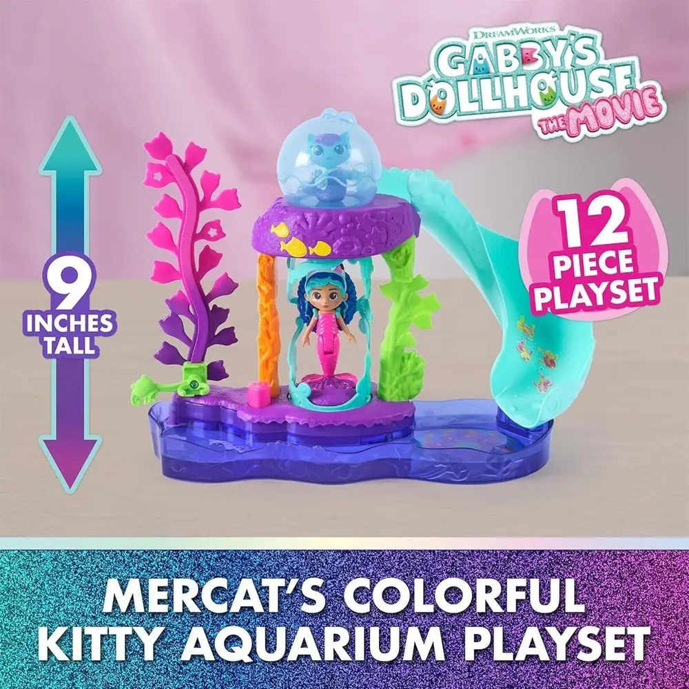 S01009006 SUN-SPM-FİGÜR OYUN SET GABBY S DOLLHOUSE RENKLİ AKVARYUM 12PRÇ. 2