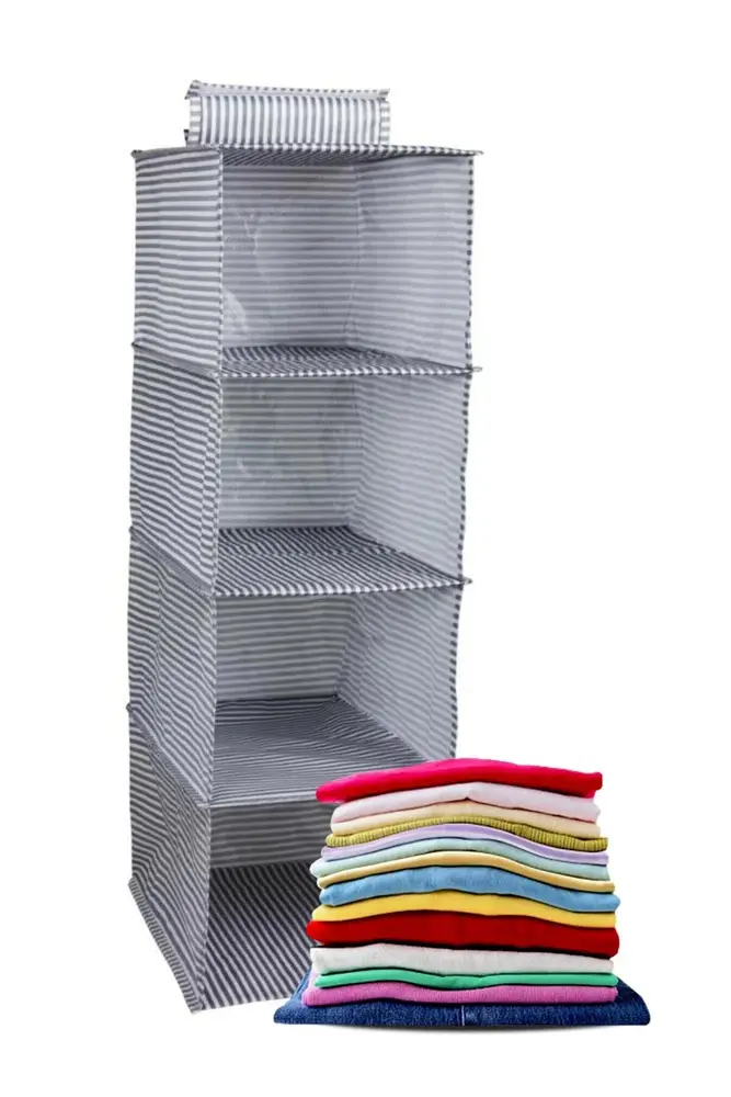 4 Gözlü Dolap Organizer Zebra Model 3