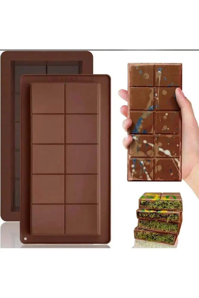 Meşhur Dubai sı Kalıbı - Büyük Tablet Mum Kek Kalıbı Pasta Kalıbı