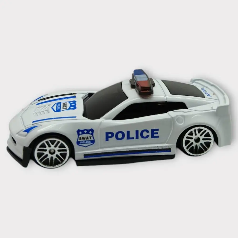 Metal Mini Polis Arabası Arabalar 8 cm - Polis - 1 - 1 ADET 2