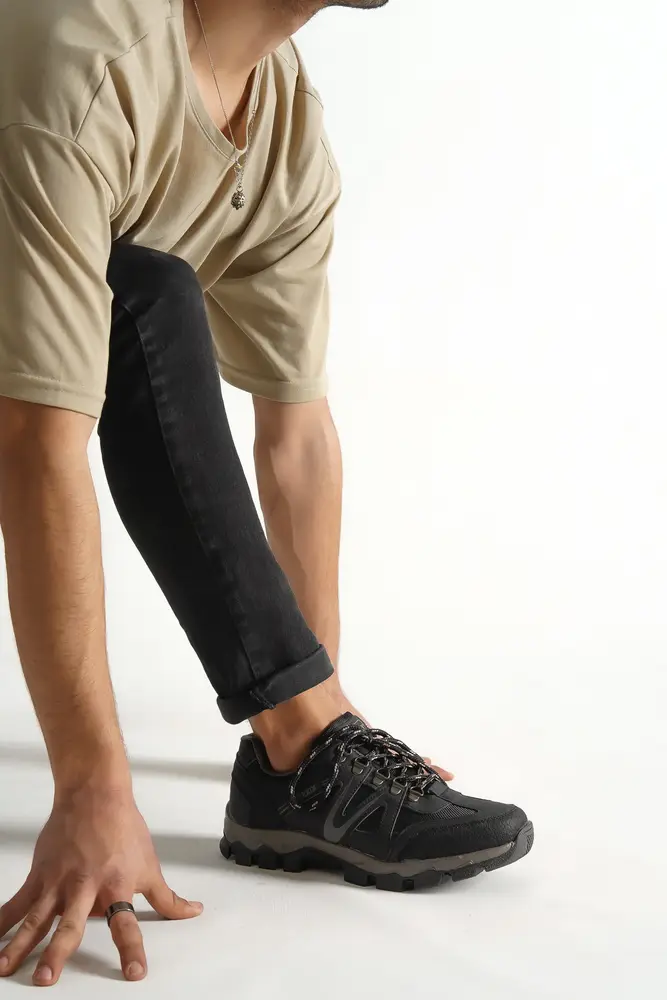 Outdoor Trekking Spor Erkek Ayakkabı Siyah Renk 2
