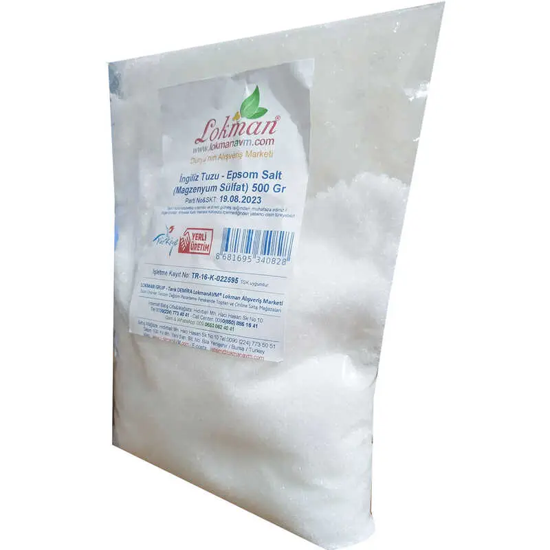 İngiliz Tuzu Yenilebilir Epsom Salt Magzenyum Sülfat 500 Gr 4