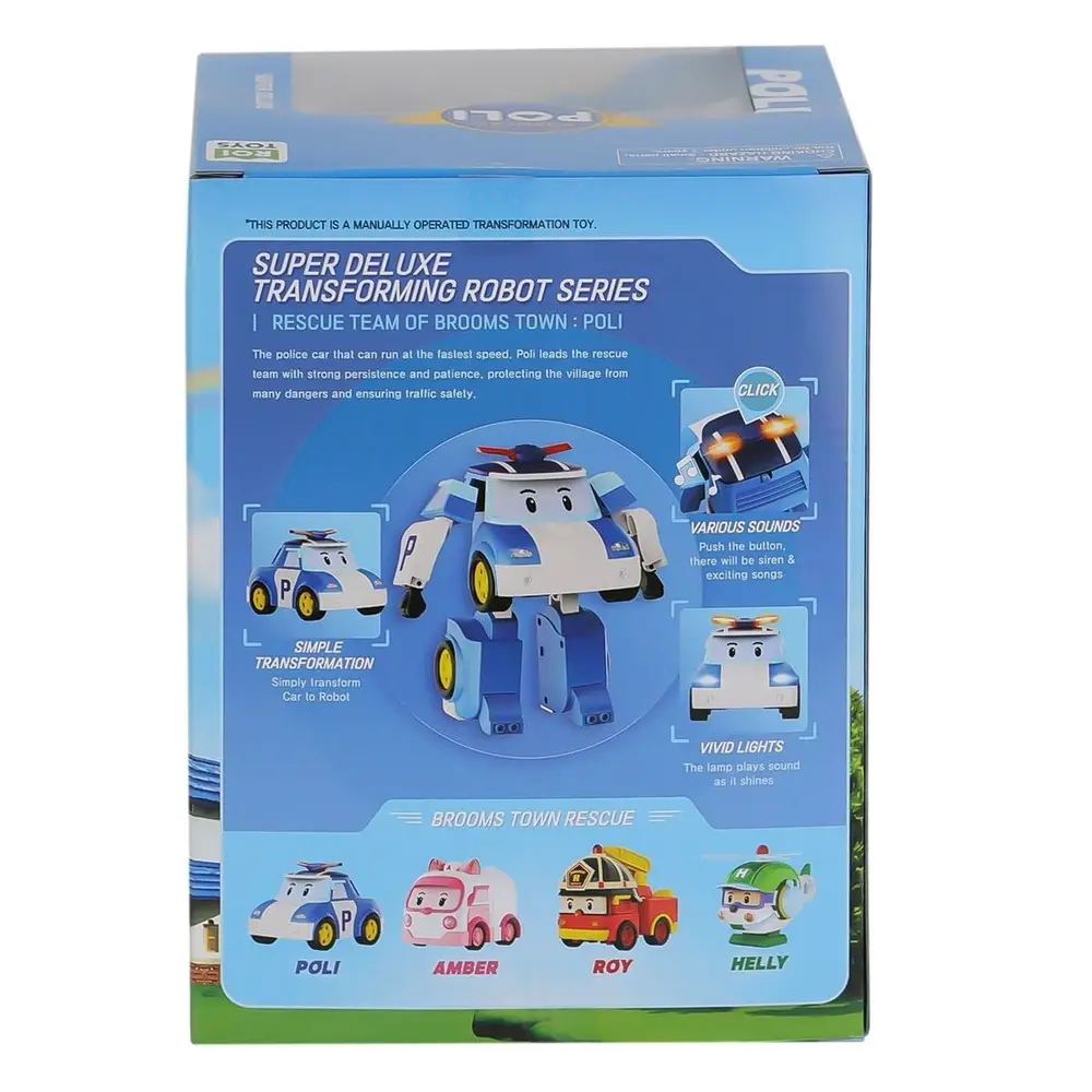 POLI MRT-685 Sesli ve Işıklı Robar Poli Büyük Transforming Robot Poli 3